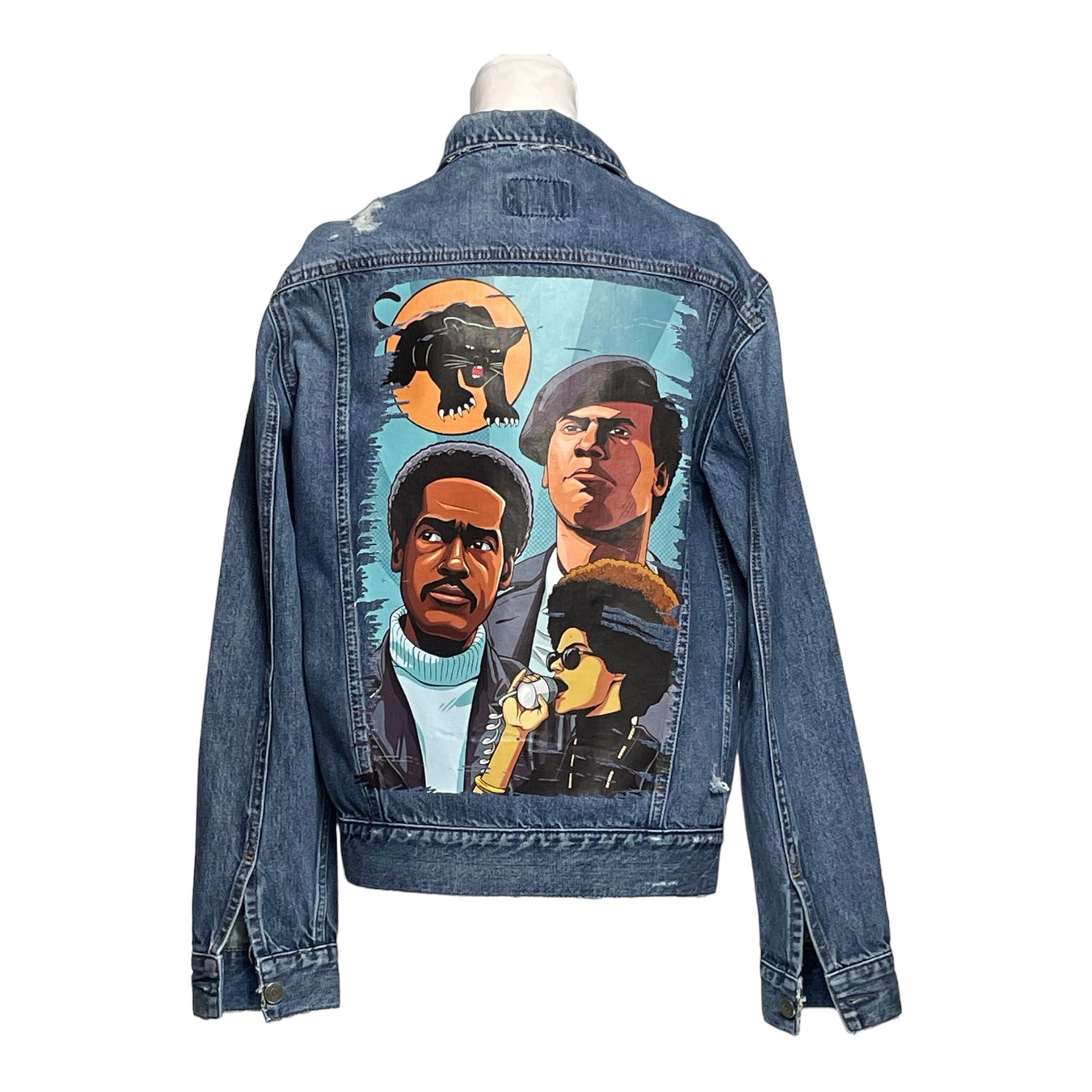 Black Panther Pride Denim Jacket