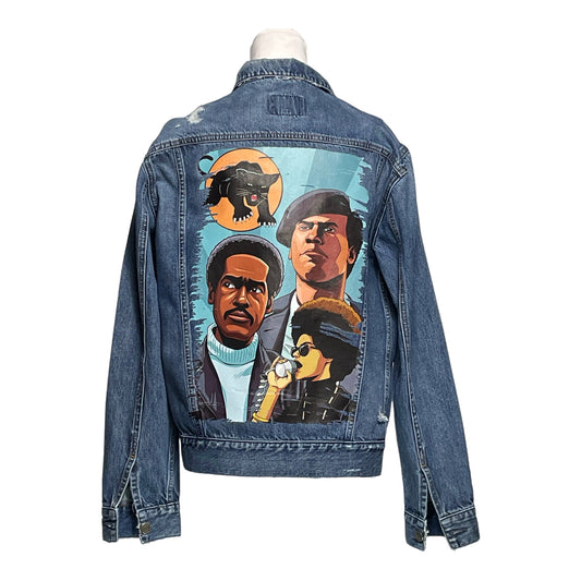 Rebel Roots Denim Jacket – Black Panther Edition