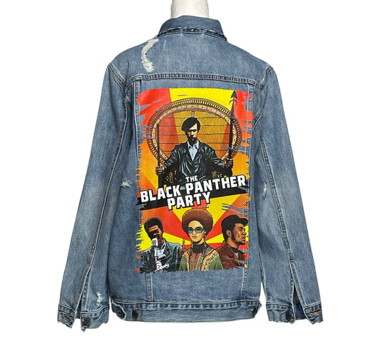 Black Power - Denim Statement Jacket