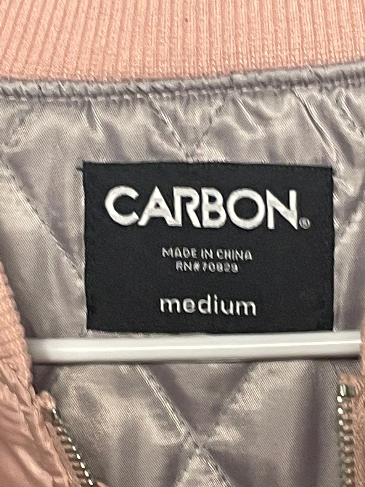 Carbon Pink Bomber Jacket