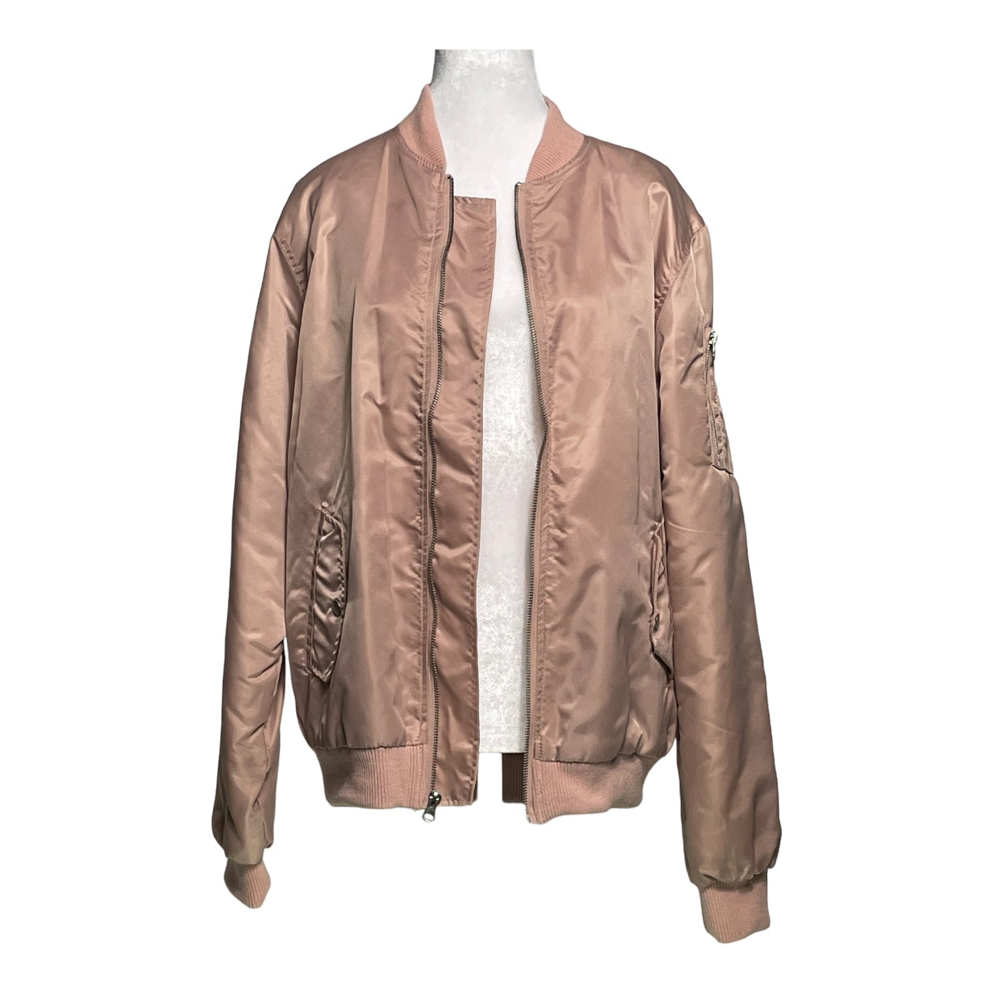 Carbon Pink Bomber Jacket