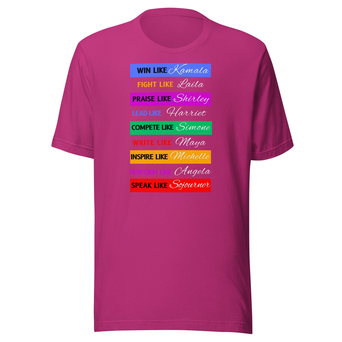 Inspirational Women Classic t-shirt (white lettering)