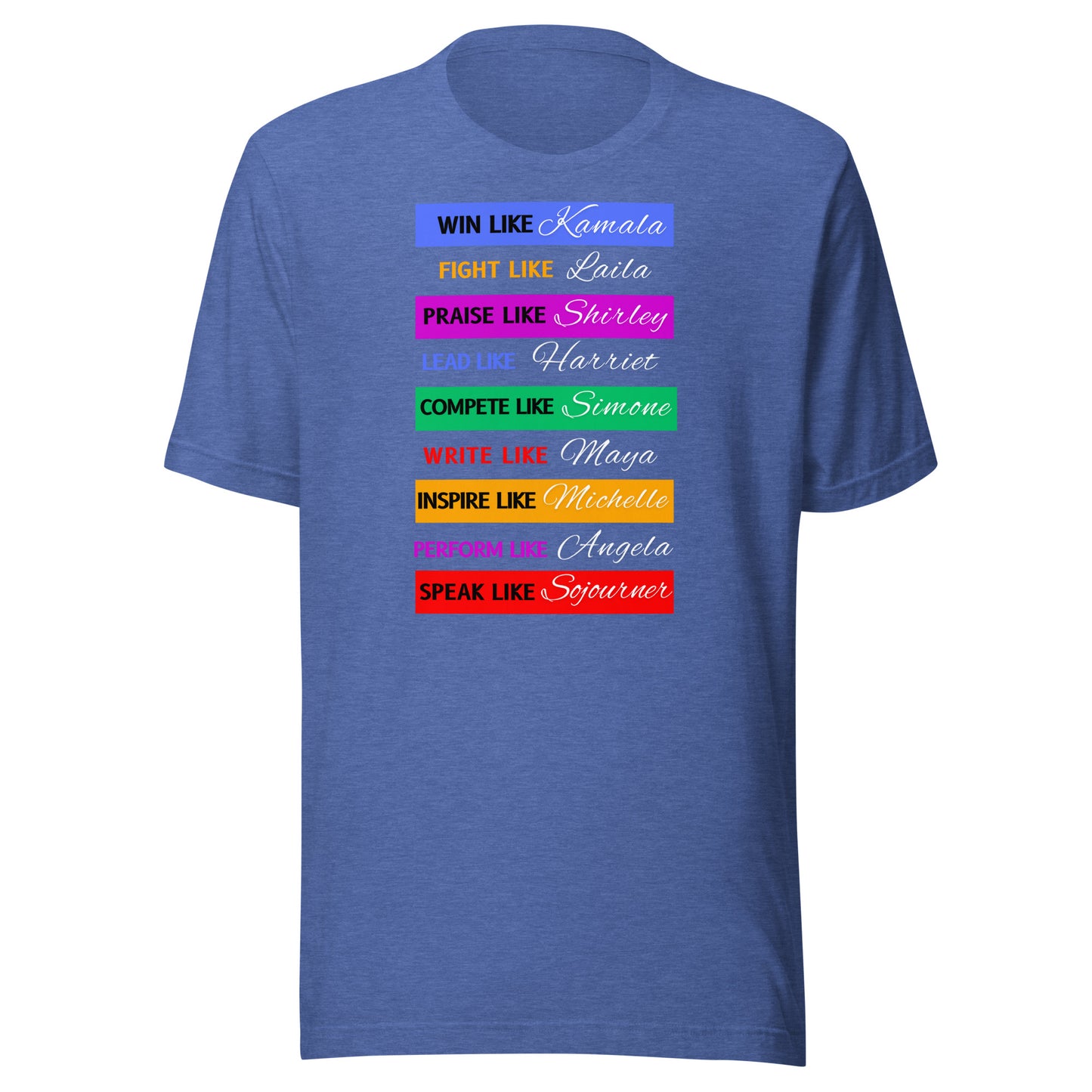 Inspirational Women Classic t-shirt (white lettering)