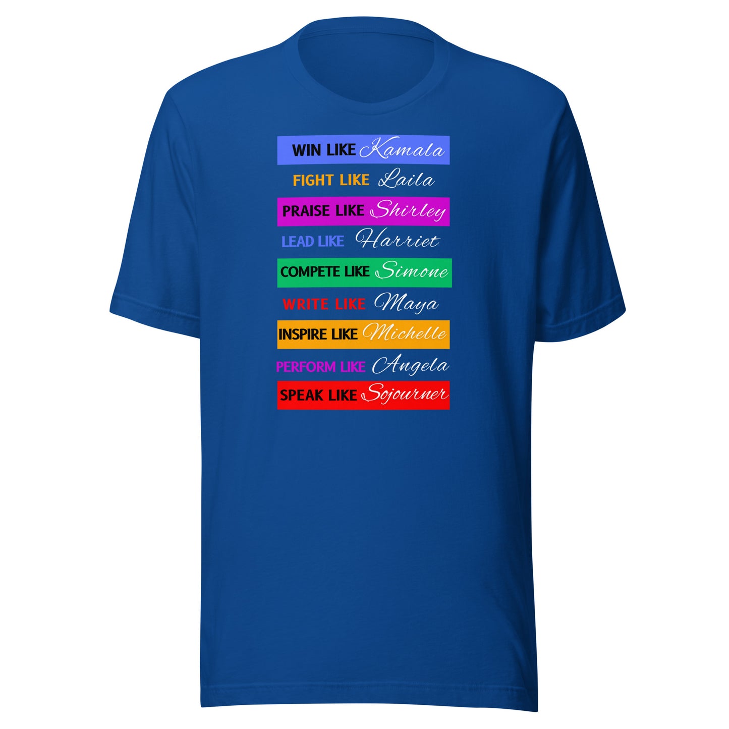 Inspirational Women Classic t-shirt (white lettering)