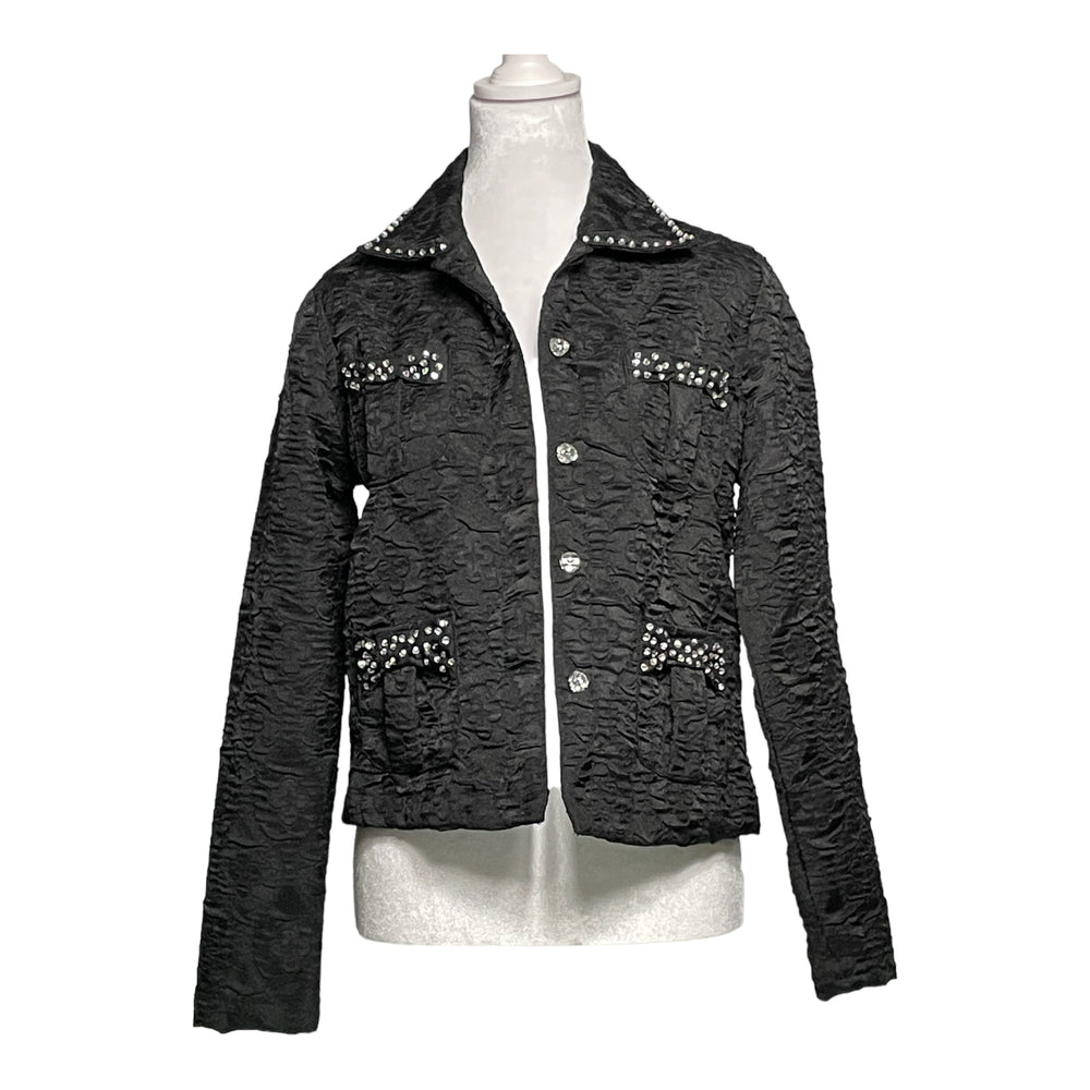 
            
                Load image into Gallery viewer, Carrie Allen Bling Button Down Jacket
            
        