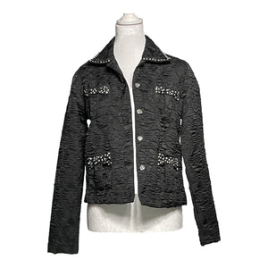 
            
                Load image into Gallery viewer, Carrie Allen Bling Button Down Jacket
            
        