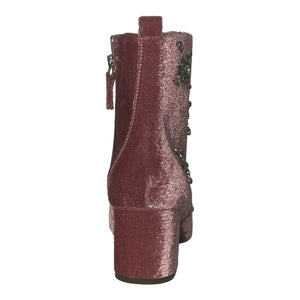 Who What Wear Rhinestone Pink Faux Suede Boot