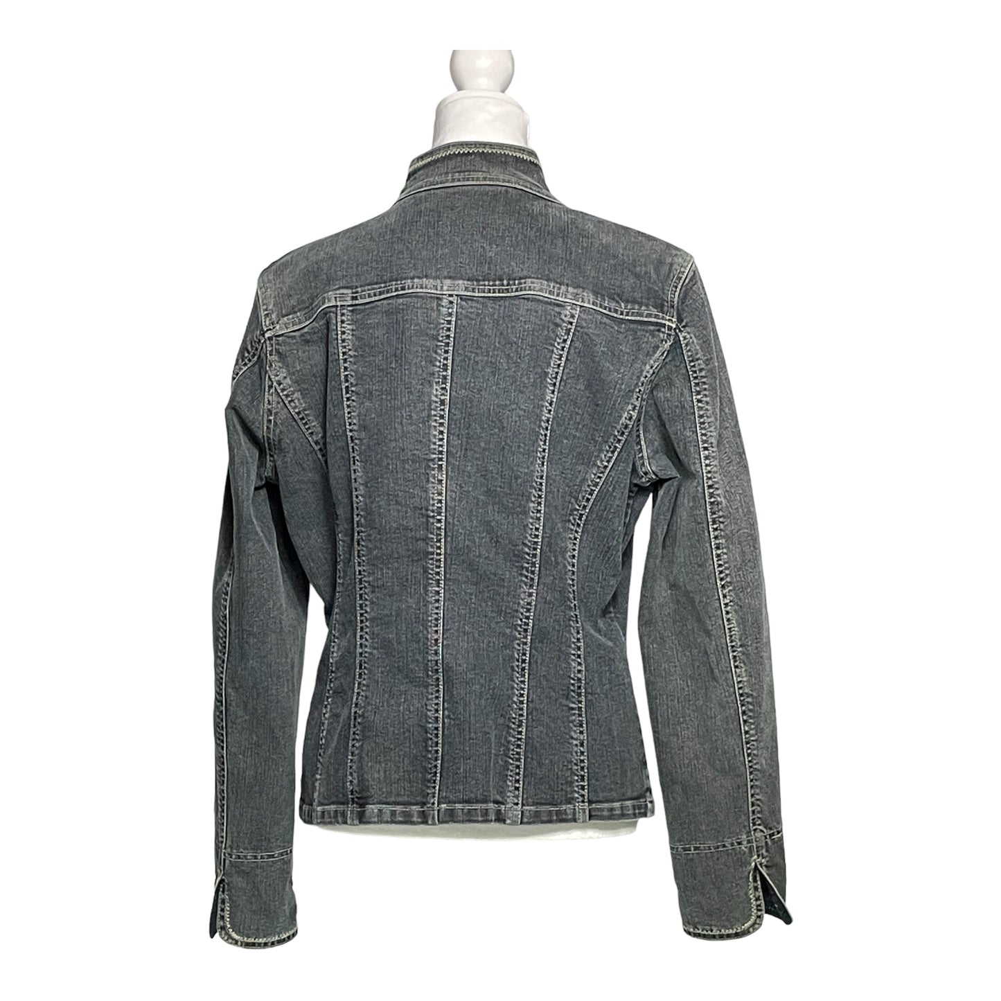 Tahari Faded Denim Jacket