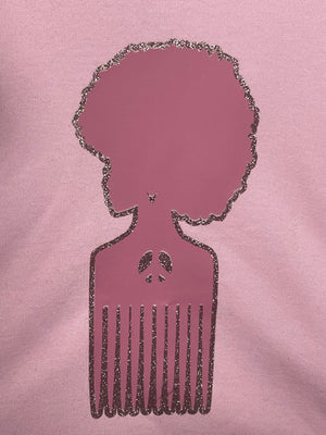 
            
                Load image into Gallery viewer, Pink Afro Pick Hoodie
            
        