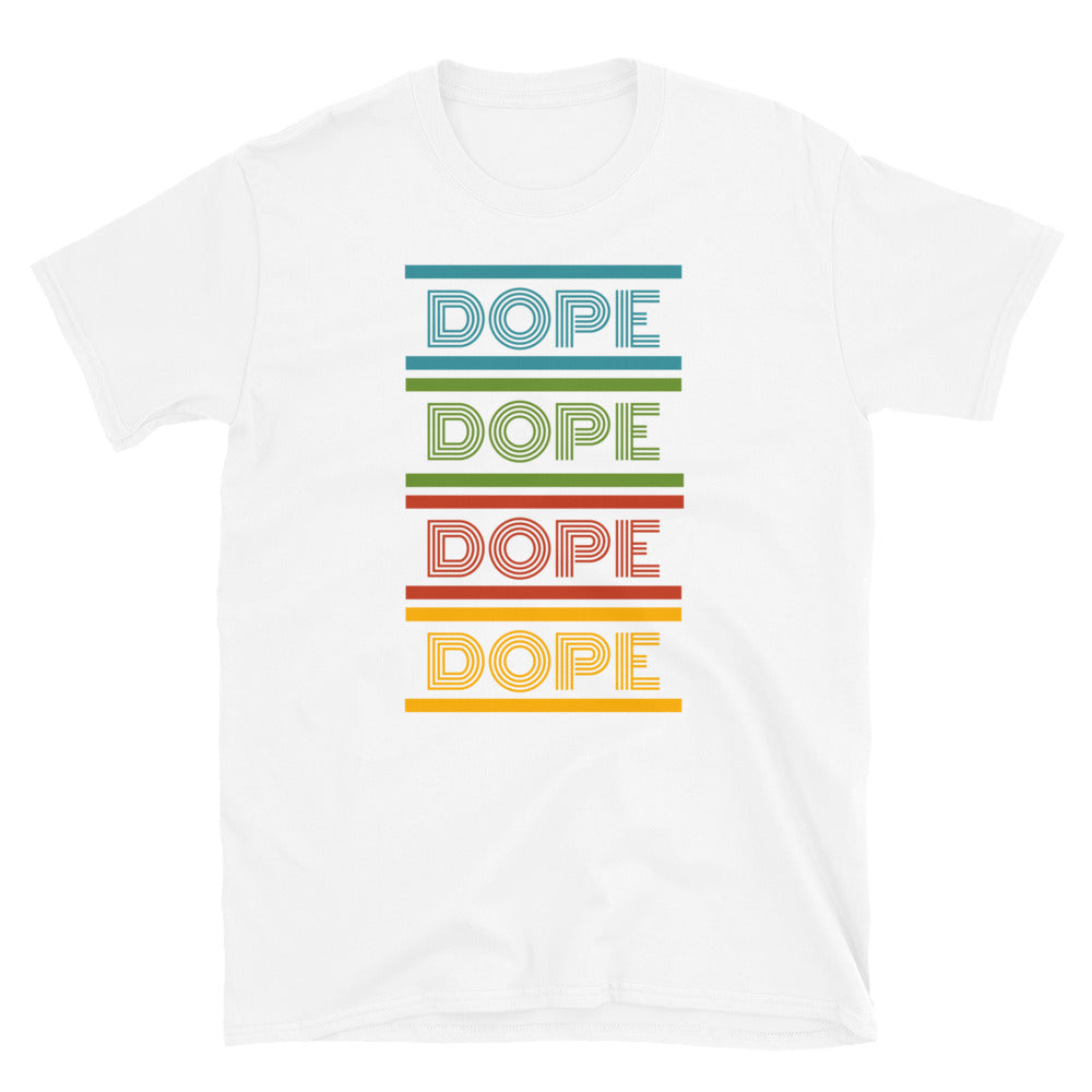 
            
                Load image into Gallery viewer, Dope Quad Color Unisex T-Shirt
            
        