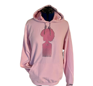 Pink Afro Pick Hoodie