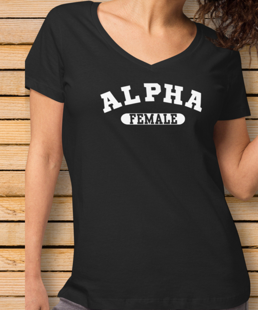 Alpha Female Fitted V-Neck Tee