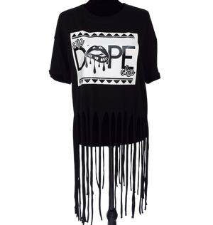 One Dope Chic Fringe Tee (Block Style)