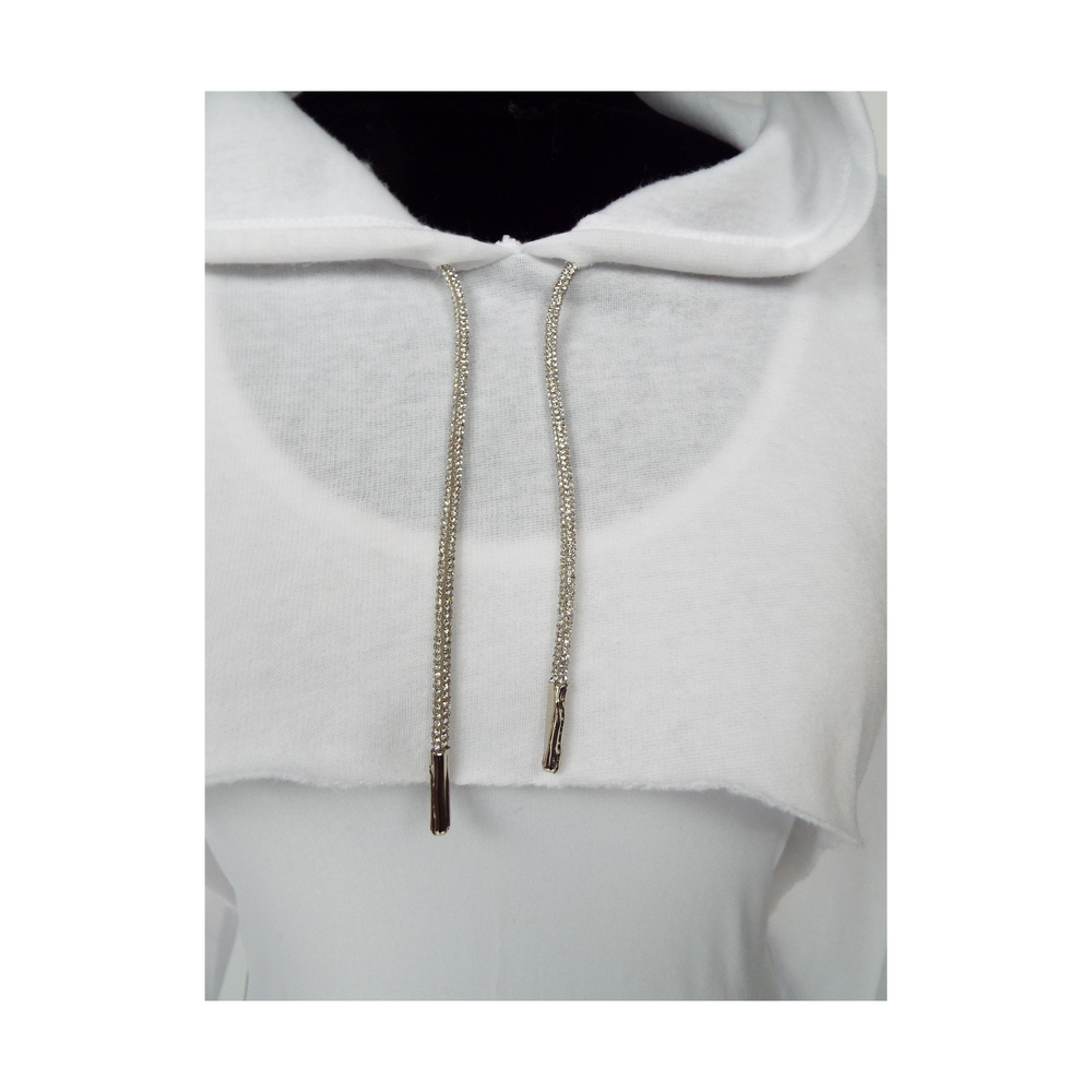 Hi Low Rhinestone Hoodie Set