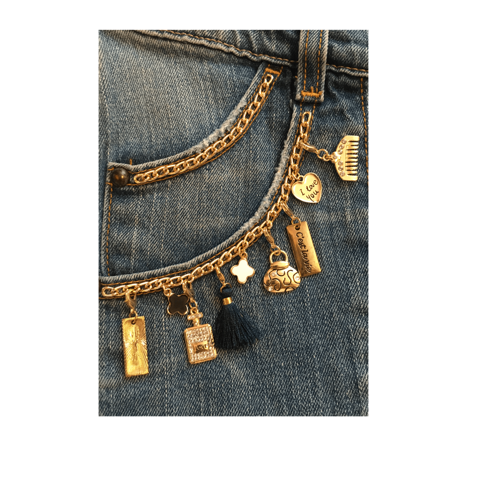 Chains and Charms Jeans
