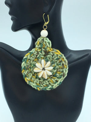 Mixed Greens Crochet Earrings - J. Elaine Boutique