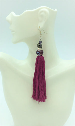 Long Fringe Tassel Earrings - J. Elaine Boutique
