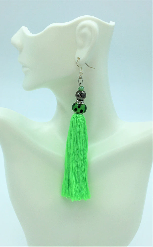 Long Fringe Tassel Earrings - J. Elaine Boutique