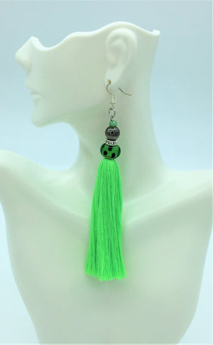 Long Fringe Tassel Earrings - J. Elaine Boutique