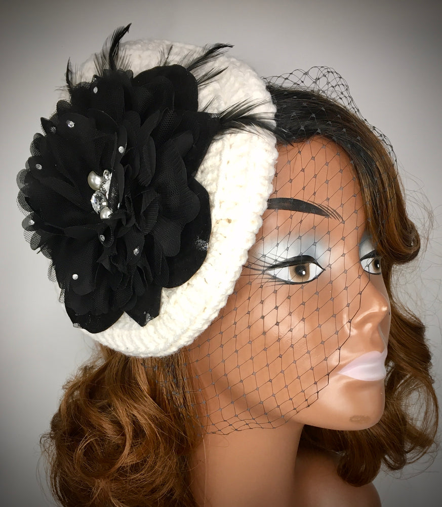 White and Black Bird Cage Tammie - J. Elaine Boutique