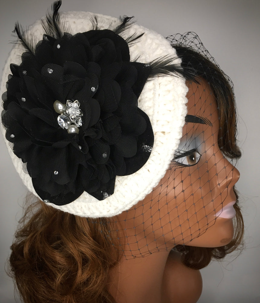 White and Black Bird Cage Tammie - J. Elaine Boutique