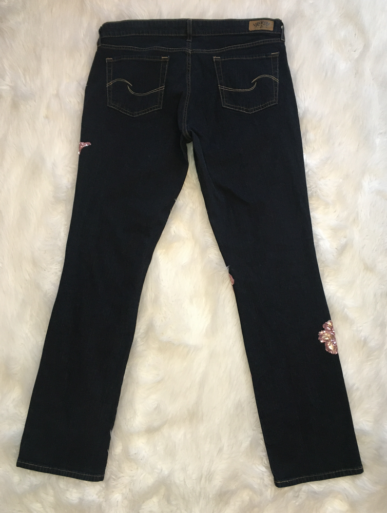 Rose Sequin Jeans - J. Elaine Boutique