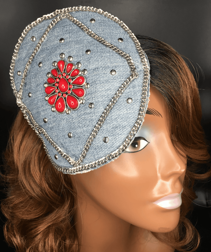 
            
                Load image into Gallery viewer, Denim and Red Tammie - J. Elaine Boutique
            
        